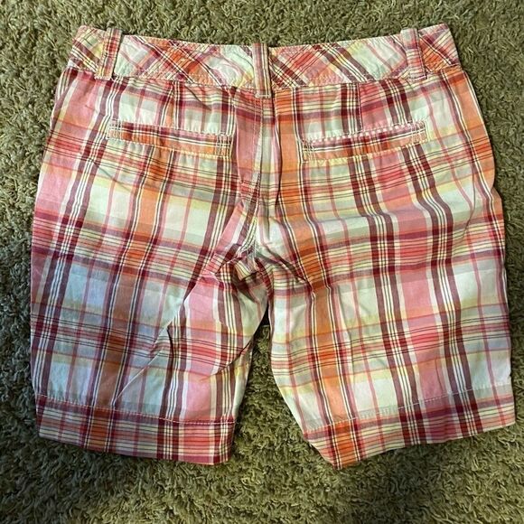 Aeropostale pink plaid shorts size 5 - Picture 2 of 3